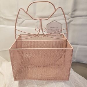 NWT ENVOGUE pink cat shower caddy